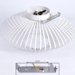 Plafonnier Wemude Blanc, 1 lumière