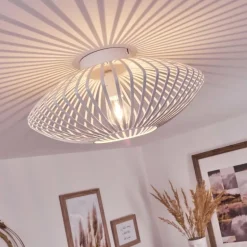 Plafonnier Wemude Blanc, 1 lumière