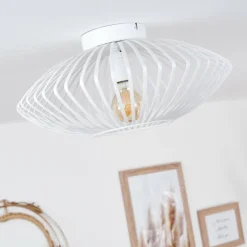 Plafonnier Wemude Blanc, 1 lumière