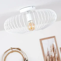 Plafonnier Wemude Blanc, 1 lumière