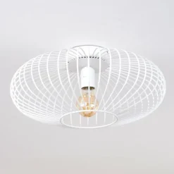 Plafonnier Wemude Blanc, 1 lumière