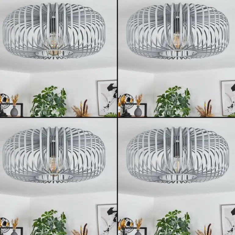 Plafonnier Wemude Gris, 1 lumière