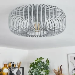 Plafonnier Wemude Gris, 1 lumière