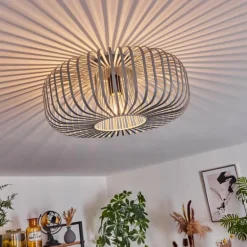 Plafonnier Wemude Gris, 1 lumière