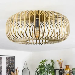 Plafonnier Wemude Laiton, 1 lumière