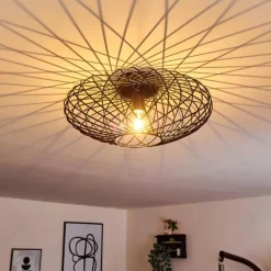 Plafonnier Wemude Noir, 1 lumière