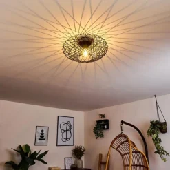 Plafonnier Wemude Noir, 1 lumière