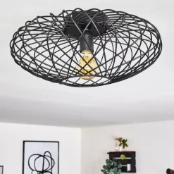 Plafonnier Wemude Noir, 1 lumière