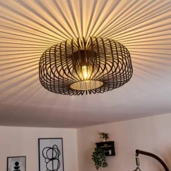 Plafonnier Wemude Noir, 1 lumière