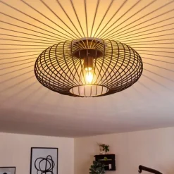 Plafonnier Wemude Noir, 1 lumière