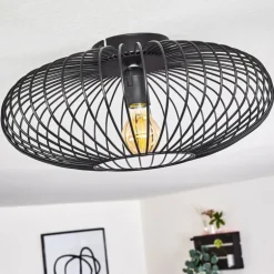 Plafonnier Wemude Noir, 1 lumière