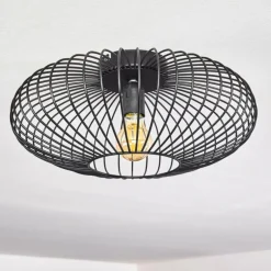 Plafonnier Wemude Noir, 1 lumière