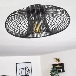 Plafonnier Wemude Noir, 1 lumière