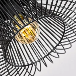 Plafonnier Wemude Noir, 1 lumière