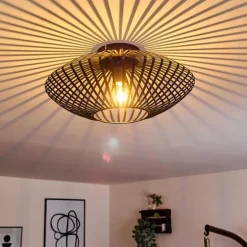 Plafonnier Wemude Noir, 1 lumière