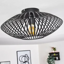 Plafonnier Wemude Noir, 1 lumière