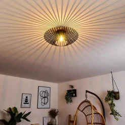 Plafonnier Wemude Noir, 1 lumière