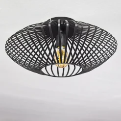 Plafonnier Wemude Noir, 1 lumière