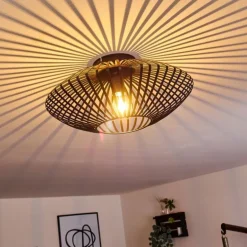 Plafonnier Wemude Noir, 1 lumière