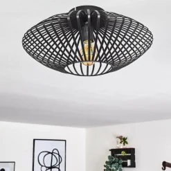 Plafonnier Wemude Noir, 1 lumière