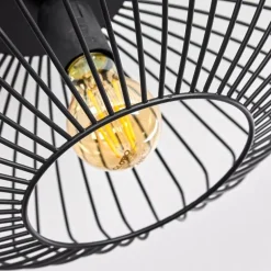 Plafonnier Wemude Noir, 1 lumière