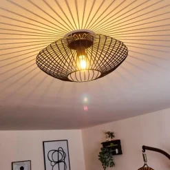 Plafonnier Wemude Noir, 1 lumière