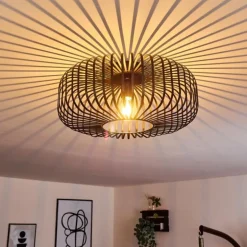 Plafonnier Wemude Noir, 1 lumière