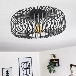 Plafonnier Wemude Noir, 1 lumière