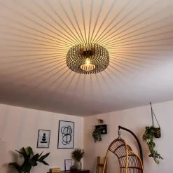 Plafonnier Wemude Noir, 1 lumière