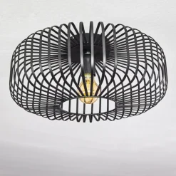 Plafonnier Wemude Noir, 1 lumière