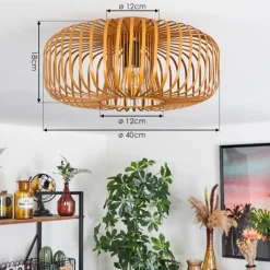 Plafonnier Wemude Ocre, 1 lumière