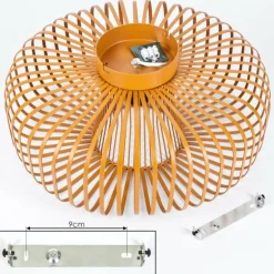 Plafonnier Wemude Ocre, 1 lumière