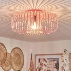 Plafonnier Wemude Rose, 1 lumière