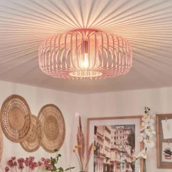 Plafonnier Wemude Rose, 1 lumière