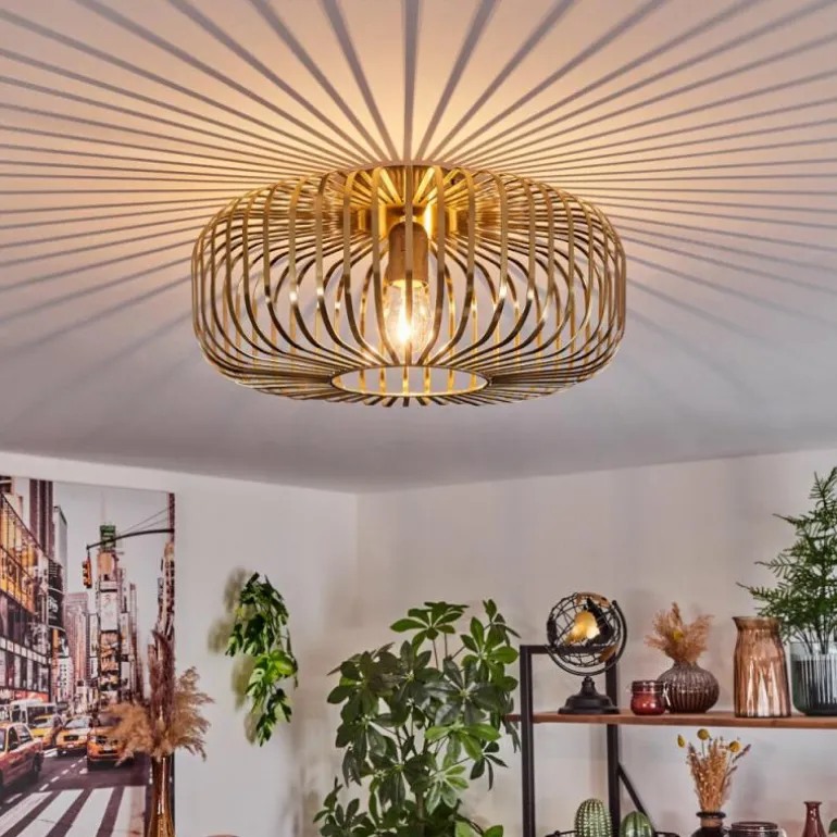 Plafonnier Wemude Vieux laiton, 1 lumière