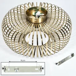 Plafonnier Wemude Vieux laiton, 1 lumière