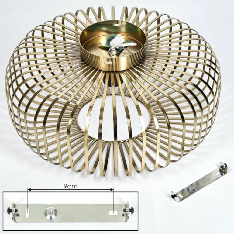 Plafonnier Wemude Vieux laiton, 1 lumière