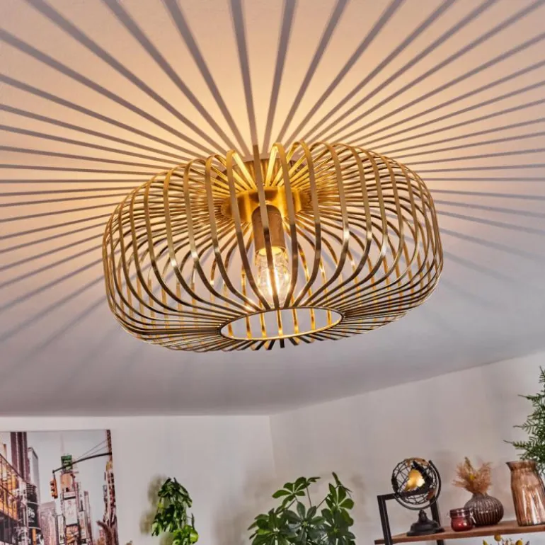 Plafonnier Wemude Vieux laiton, 1 lumière