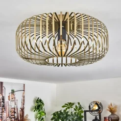 Plafonnier Wemude Vieux laiton, 1 lumière