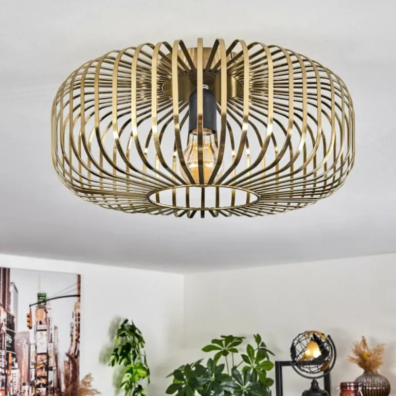 Plafonnier Wemude Vieux laiton, 1 lumière