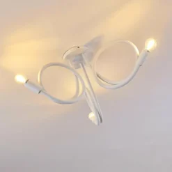 Plafonnier Wertach Blanc, 3 lumières