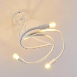 Plafonnier Wertach Blanc, 3 lumières