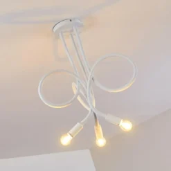 Plafonnier Wertach Blanc, 3 lumières