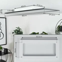 Plafonnier Wilderswil LED Blanc, 1 lumière