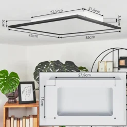 Plafonnier Wilderswil LED Blanc, 1 lumière