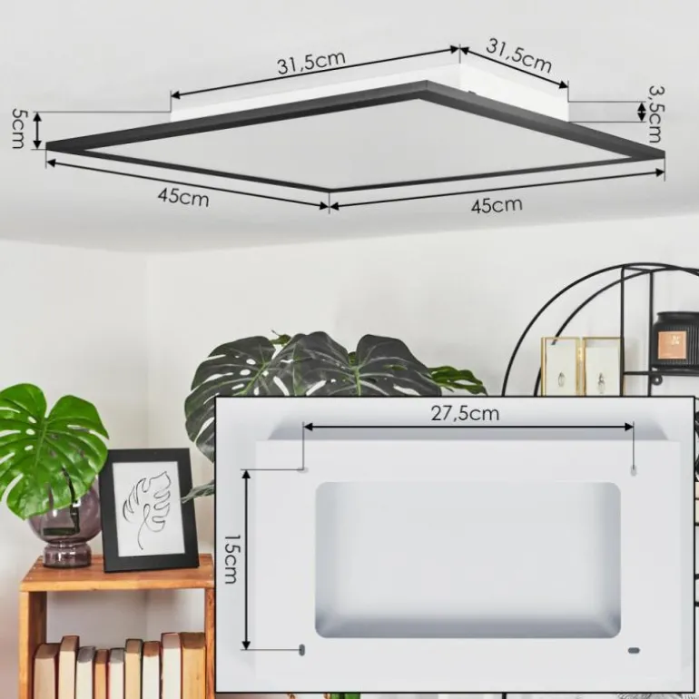 Plafonnier Wilderswil LED Blanc, 1 lumière