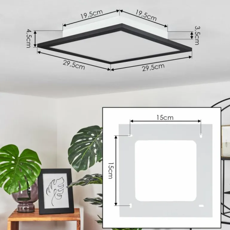 Plafonnier Wilderswil LED Blanc, 1 lumière