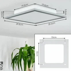 Plafonnier Wilderswil LED Blanc, 1 lumière