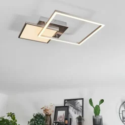 Plafonnier Wimmarp LED Chrome, Nickel mat, 1 lumière