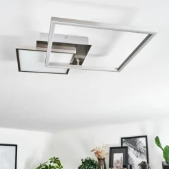 Plafonnier Wimmarp LED Chrome, Nickel mat, 1 lumière